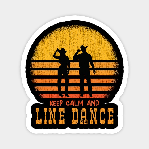 Keep Calm And Line Dance Magnet by echopark12