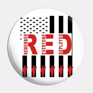 Military Deployment Gift Remember Everyone Deployed We Wear Red On Friday’s Pin