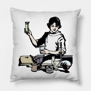 Female Scientist Lady Pillow