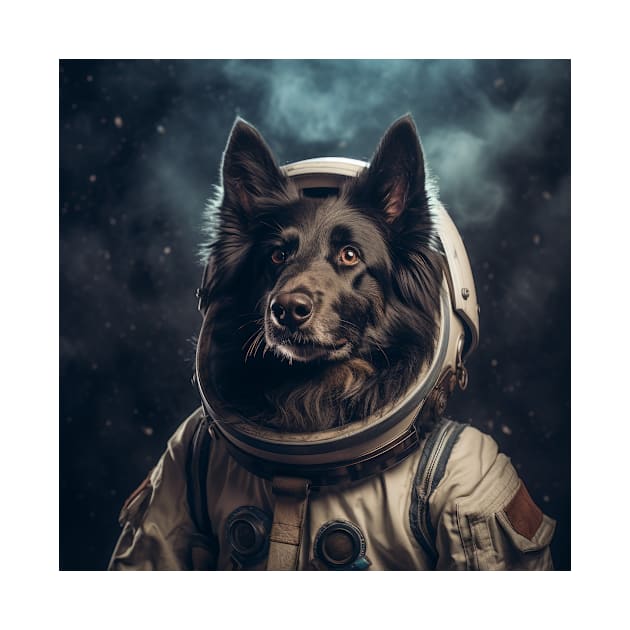 Astro Dog - Belgian Sheepdog by Merchgard