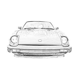 Datsun 280ZX classic car monochrome T-Shirt