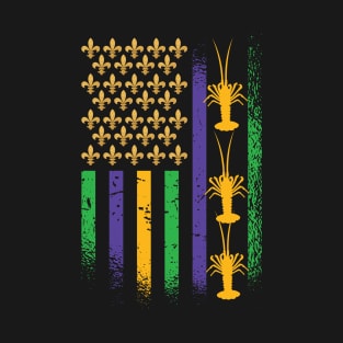 Mardi Gras USA FLAG GIFT T-Shirt