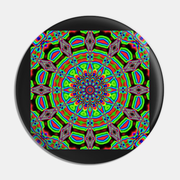 Psychedelic Trippy Acid LSD Art Pin by sarcasticsym