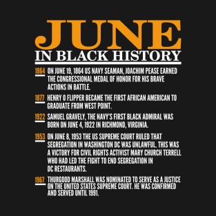 This Month In Black History, June T-Shirt