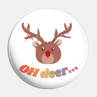 OH DEER - Christmas Reindeer Pin