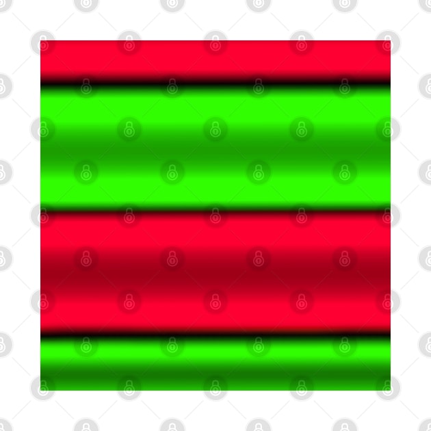 Green & Red Horizontal Stripes by BlakCircleGirl