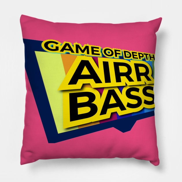 AIRR BASS SKEWED Pillow by Elvira Khan