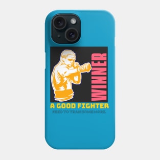 Winner Martial Arts A Good Fighter Train Hard T-shirts Apparel Mug Gift Notebook Phone Case