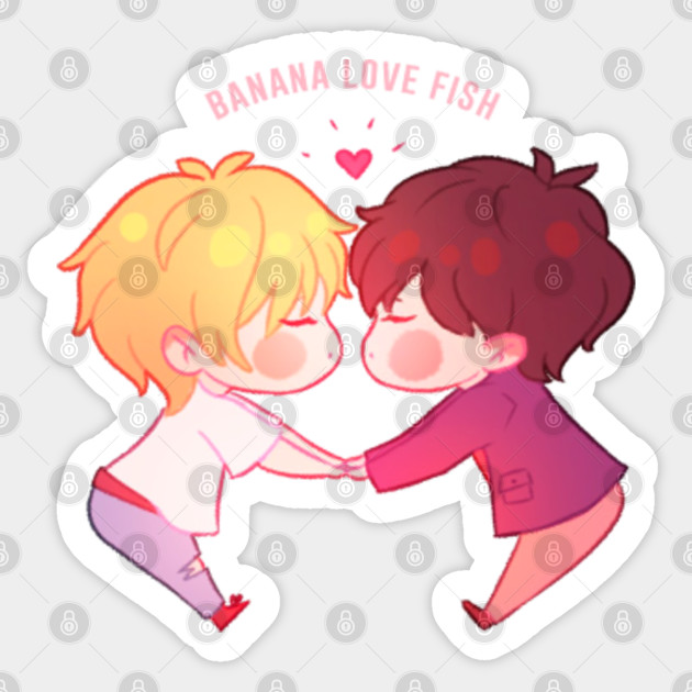 Wallpaper Banana Fish Love Ash X Eiji Banana Fish Sticker Teepublic For Free