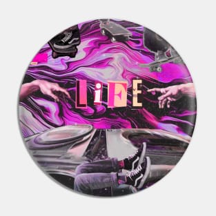 LIFE COLLAGE Pin