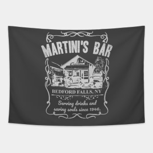 Martini's Bar - It's A Wonderful Life Tapestry