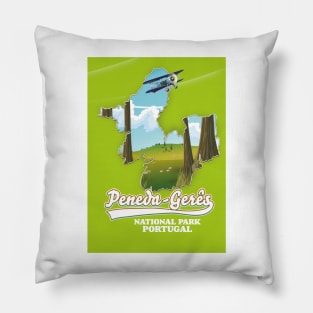 peneda-gerês national park Portugal map Pillow