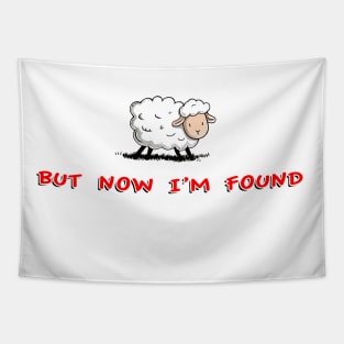 Lost No More: The Found Sheep Illustration Tapestry