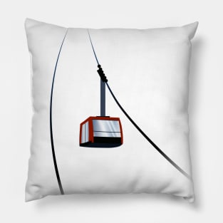 Reb cable car Pillow