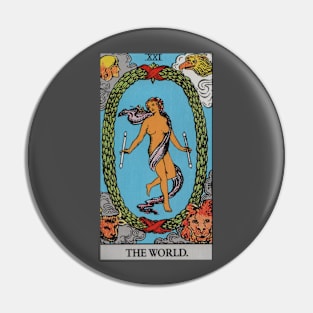 The World Tarot Card Pin