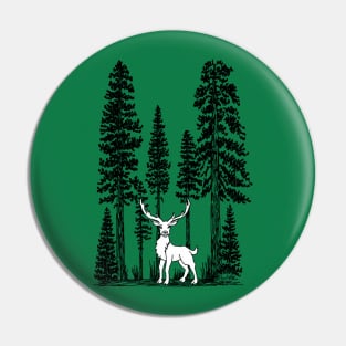 White Stag in High Sequoias Pin