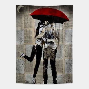 Dreamin in the rain Tapestry