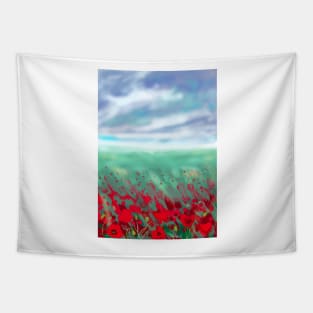 Poppy field Tapestry