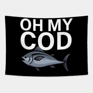 Oh My Cod Tapestry