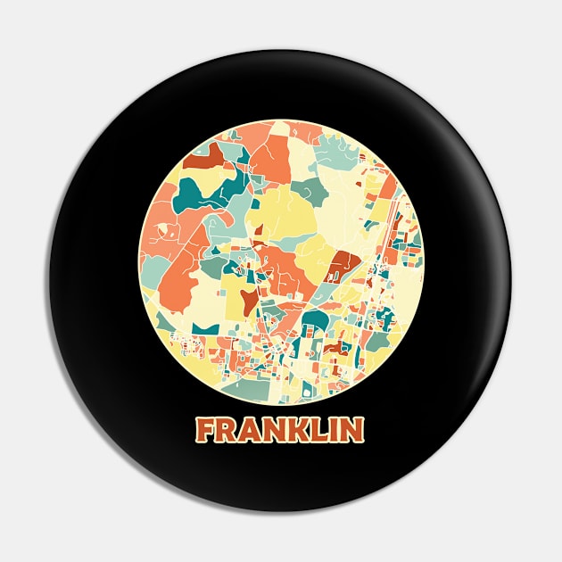 Franklin Tennessee map in mozaique colors Pin by SerenityByAlex