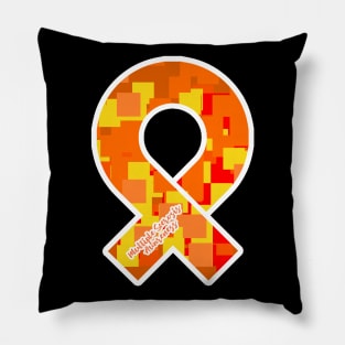 Multiple Sclerosis Awareness Ribbon Pillow