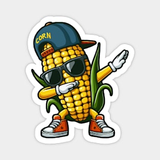 Funny Dabbing Corn Magnet