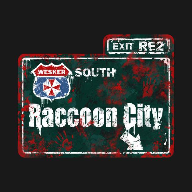 3xl Resident Evil 2 Background Welcome to Raccoon City - Resident Evil - T-Shirt | TeePublic