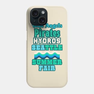 RETRO SUMMER 2023 SEATTLE SEAFAIR FUN. Blue Angels, Hydros, Parades, Pirates and More! Phone Case