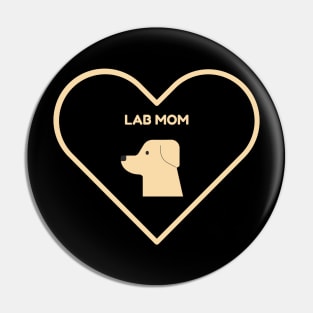 Lab Mom Pin