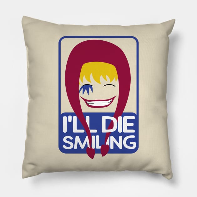 I'll die smiling | Corazon Pillow by Shreefel