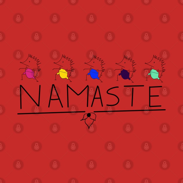 Namaste Hedgehogs by theidealteal