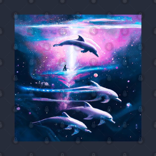 Pod of Cosmic Dolphins by AngelsWhisper