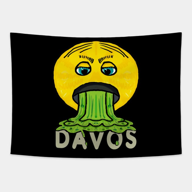 Anti Davos Tapestry by Mark Ewbie