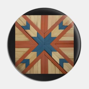 Wood Art Pattern 1 Pin