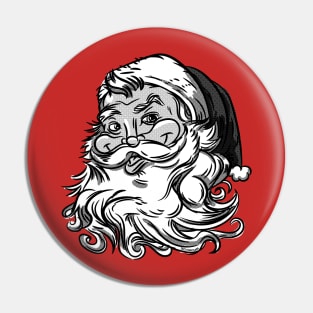 Retro Vintage Santa Claus Pin