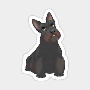 Black Scottish Terrier Dog Magnet