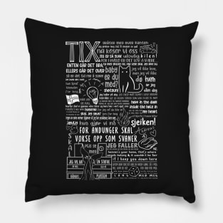 the TIX mix (white) Pillow