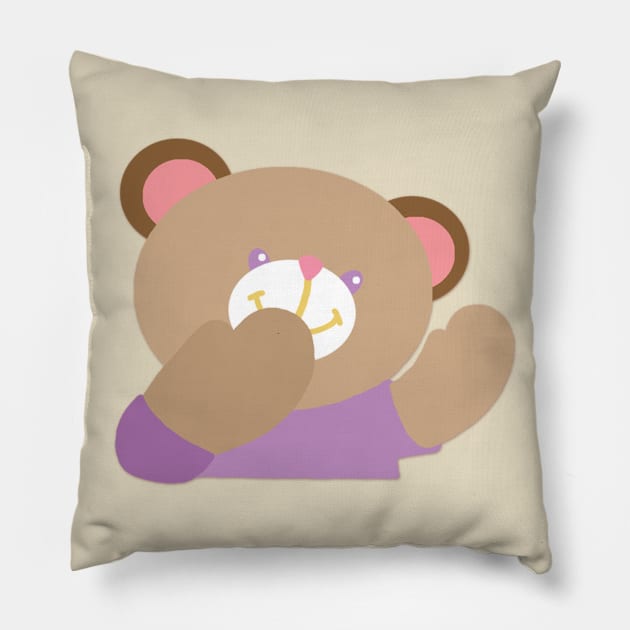 Teddy Bear Pillow by ElviaMontemayor