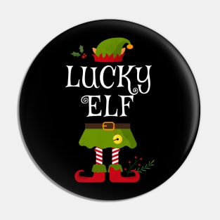 Lucky Elf Shirt , Family Matching Group Christmas Shirt, Matching T Shirt for Family, Family Reunion Shirts Pin