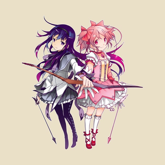 Homura & Madoka by YueGraphicDesign