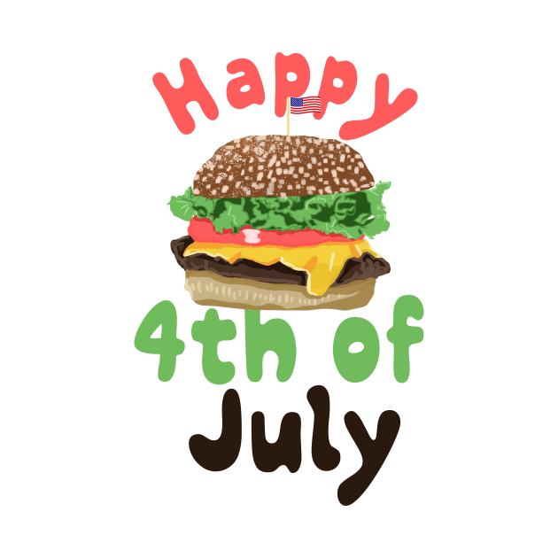 Burger 4th of July Design 1 by CreamPie