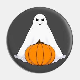 Pumpkin and Ghost Pin