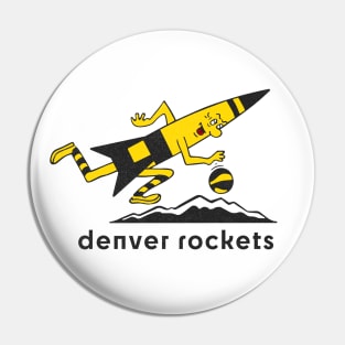 Retro Denver Rockets Pin