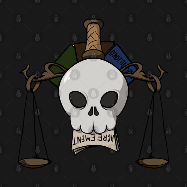 Lawyers crew Jolly Roger pirate flag (no caption) by RampArt