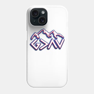 God is Greater Than The Highs and Lows, Christian, Faith, Bible Verse, Patriotic Phone Case