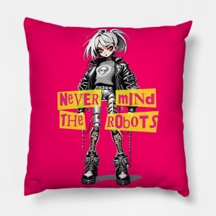 Punk Robot VIII Pillow