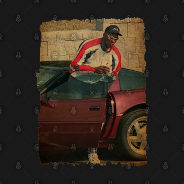 Michael Jordan with Car Vintage by CAH BLUSUKAN