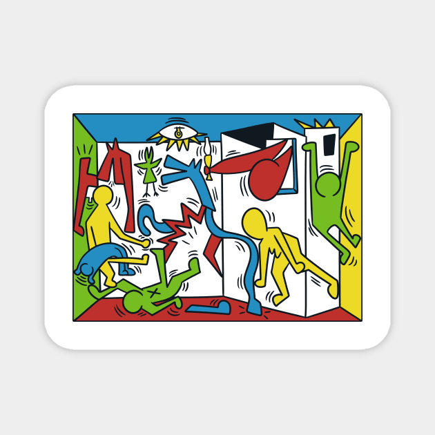 Haring Guernica Magnet by aStro678