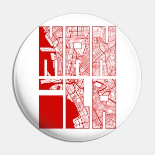 Manila, Philippines City Map Typography - Oriental Pin