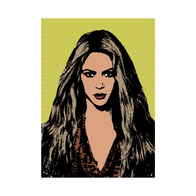 Shakira style pop art by soundofpopart